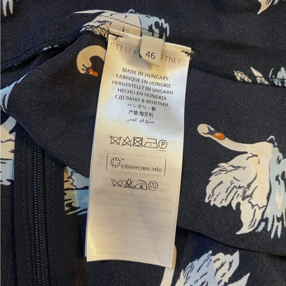 Stella McCartney Silk Swan Blouse IT46 - Picture 5 of 6